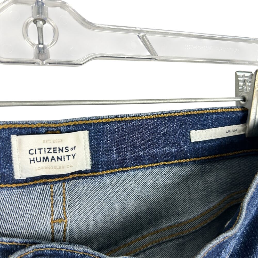 Anthropologie Citizens of Humanity Lilah Dark Wash Flare High Waisted Jeans 29 - Picture 7 of 10